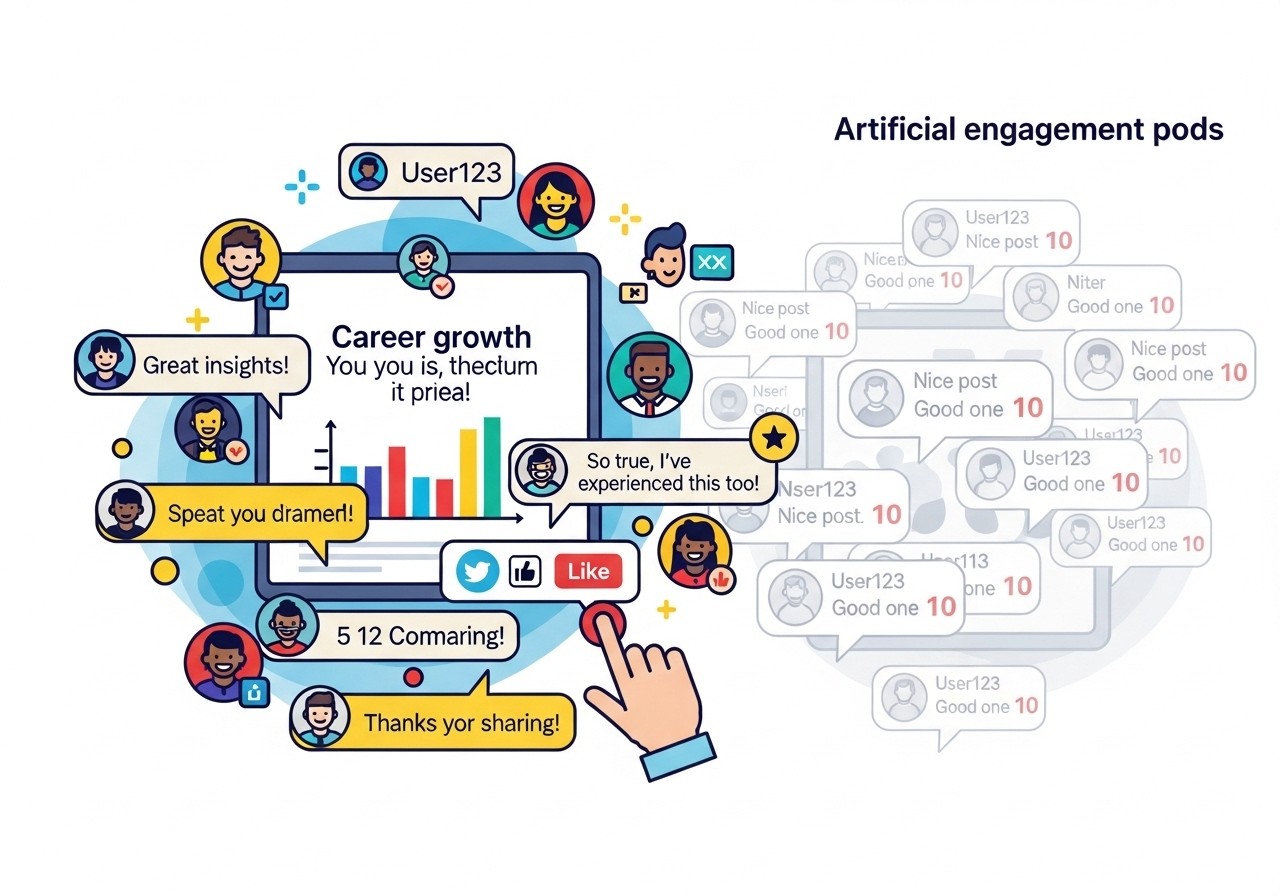 linkedin-contre-pods-engagement - MondeTech.fr