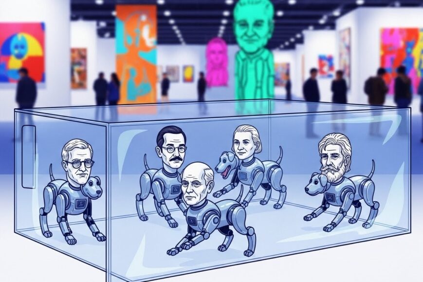 beeple-sinvite-parmi-les-geants-avec-des-chiens-robots - MondeTech.fr